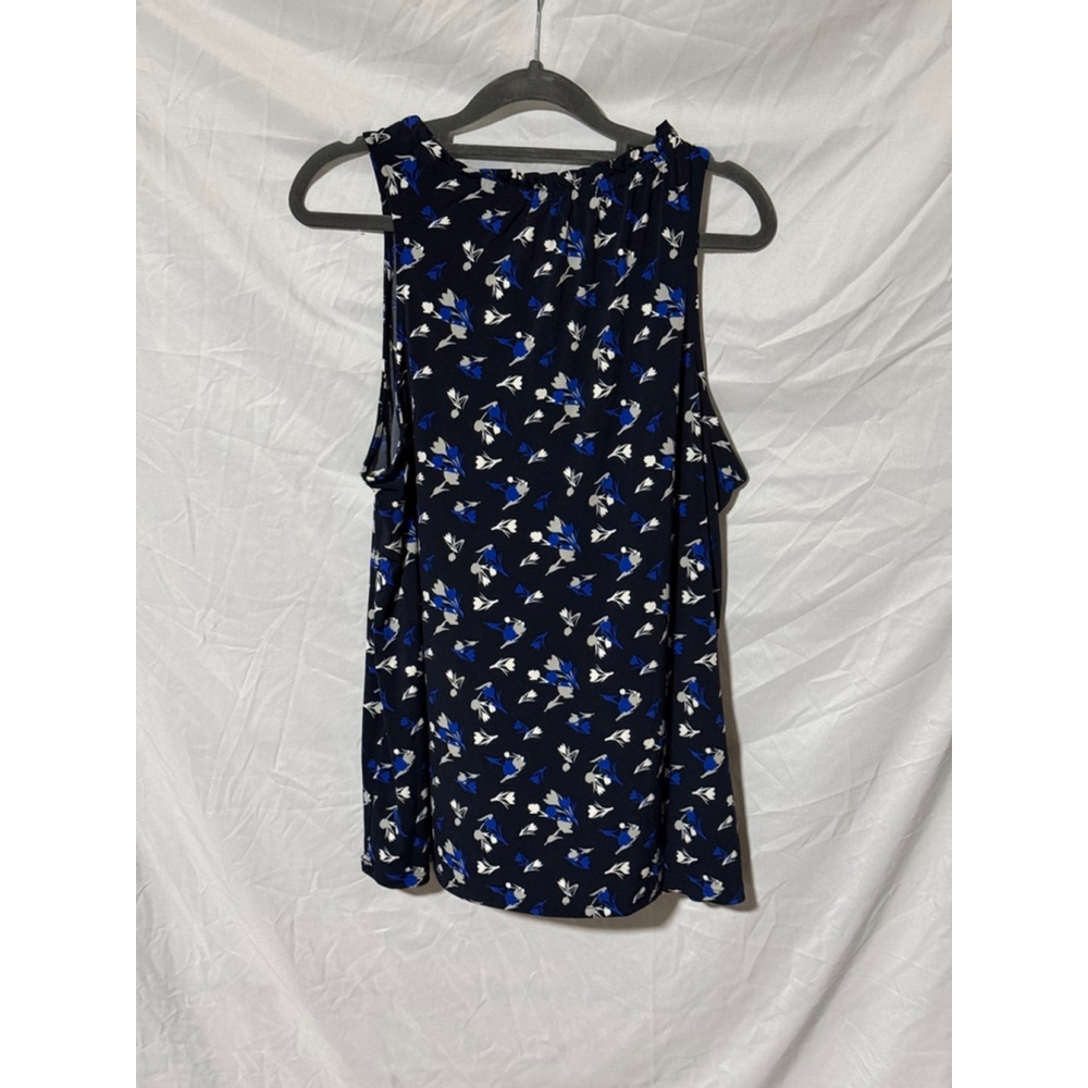 Women's Banana Republic Tank Top Size L Blue Floral